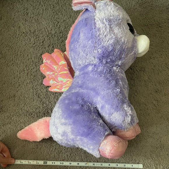 Jumbo Ty Beanie Boo Athena unicorn with wings large RARE HARD TO FIND HTF - Picture 5 of 7